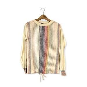 Vintage Renée Tener for Outlander Multicolored Striped Sweater